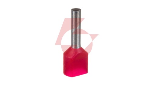 Końcówka tulejkowa izolowana HI 2X1/10 DIN E08KH-02020101201 /500 szt./