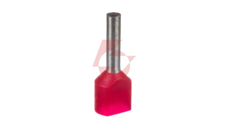 Końcówka tulejkowa izolowana HI 2X1/10 DIN E08KH-02020101201 /500 szt./