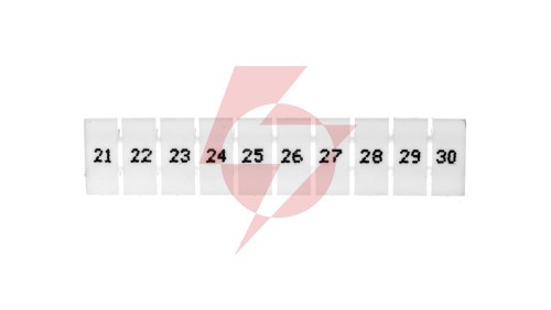Oznacznik do złączek EZU-5/21-30 biały R34RR-07060001410 /100szt/
