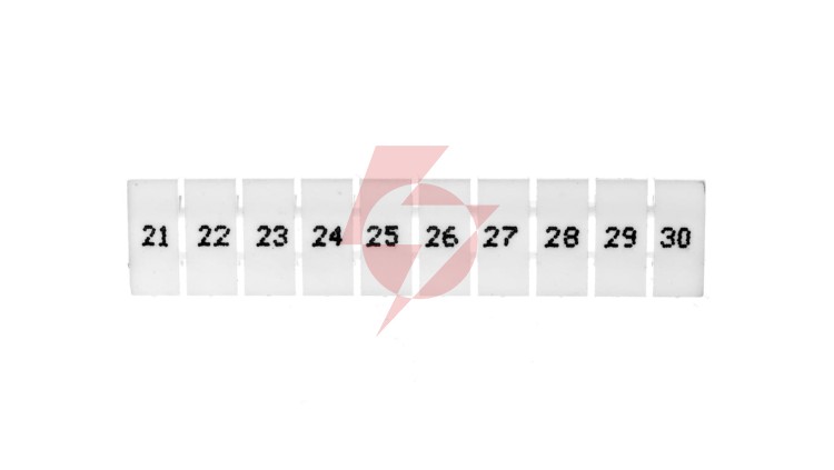 Oznacznik do złączek EZU-5/21-30 biały R34RR-07060001410 /100szt/