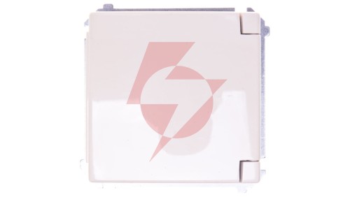 Simon Basic Gniazdo bryzgoszczelne z/u IP44 z przesłoną torów i klapką pełną beżowe BMGZ1Bz.01/12