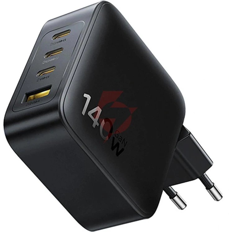 Ładowarka sieciowa baseus enerfill fh11 gan 140 w 3x usb-c 1x usb-a pd 3.0 qc 4.0+ + kabel