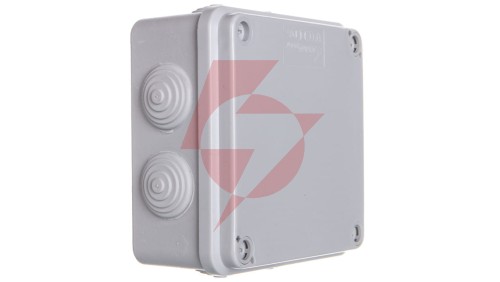 Puszka hermetyczna natynkowa 108x108x56mm IP44 szara PH-1A.3 28.13