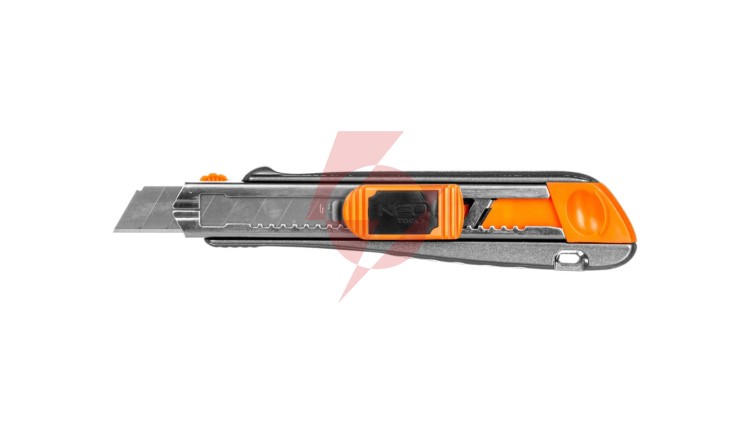 Nóż z ostrzem łamanym 18 mm metalowy korpus 63-021