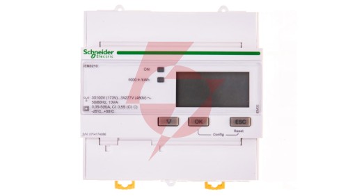 Licznik energii elektrycznej 1/3-fazowy 5A przekładnik 100-277/173-480V kl.0,5S/C impulsowy MID cyfrowy iEM3210 CT A9MEM3210