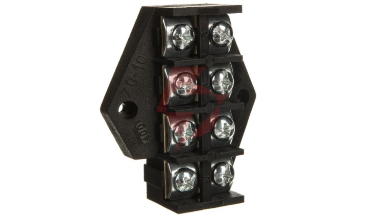 Płytka odgałęźna /10mm2/ 4-tory czarna ZPT4-10.0 83005007