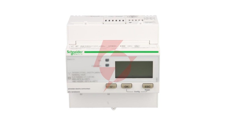 Licznik energii elektrycznej 1/3-fazowy 63A 100-277/173-480V kl.1/B impulsowy MID cyfrowy modułowy iEM3110 A9MEM3110