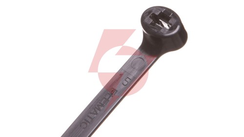 Opaska kablowa 360x7,5 czarna UV 2-LOCK zęby stalowe BMTN3776 /100szt./