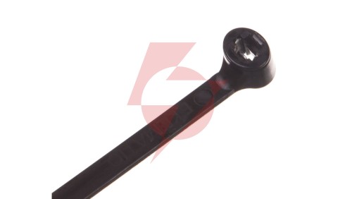 Opaska kablowa 360x4,5 czarna UV 2-LOCK zęby stalowe BMTN3749 /100szt./