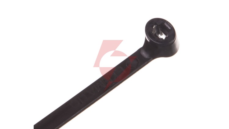 Opaska kablowa 360x4,5 czarna UV 2-LOCK zęby stalowe BMTN3749 /100szt./