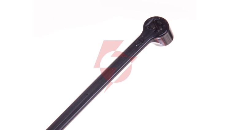 Opaska kablowa 290x3,5 czarna UV 2-LOCK zęby stalowe BMTN2936 /100szt./
