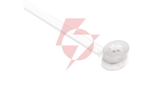 Opaska kablowa 100x2,5 biała 2-LOCK zęby stalowe BMTB1025 /100szt./