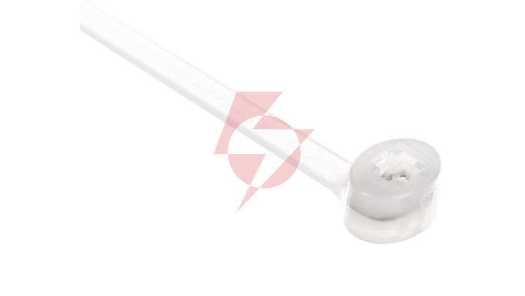 Opaska kablowa 100x2,5 biała 2-LOCK zęby stalowe BMTB1025 /100szt./