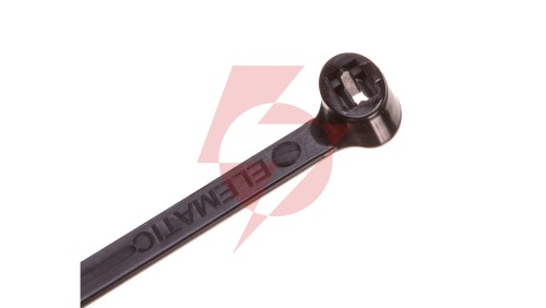 Opaska kablowa 290x4,5 czarna UV 2-LOCK zęby stalowe BMTN3048 /100szt./