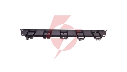 Organizator kablowy poziomy/pionowy haczyki plastikowe RAL9005 19-0038C