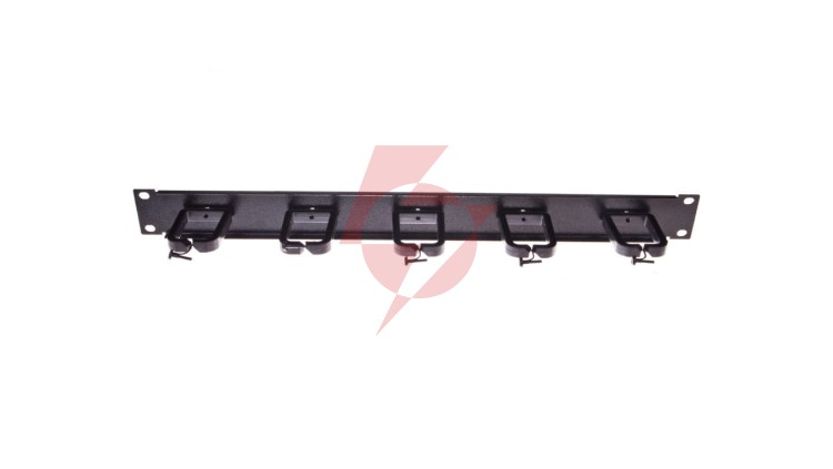 Organizator kablowy poziomy/pionowy haczyki plastikowe RAL9005 19-0038C