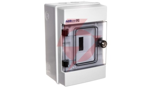 Rozdzielnica hermetyczna modułowa (500V AC ,1000V DC) 1x4 natynkowa IP65 RH-4/Z (z zamkiem) 36.05