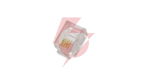Wtyk RJ11 6P4C 6-pozycyjny 4-stykowy /100szt/ X-ML-MP06-4-15