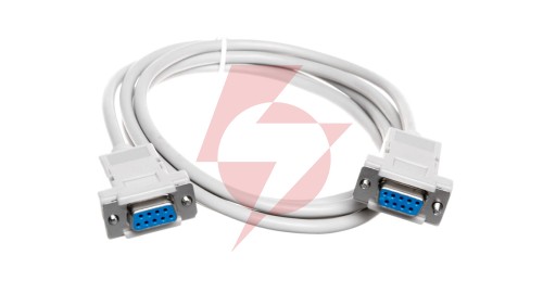 Kabel połączeniowy RS232 null-modem Typ DSUB9/DSUB9, Ż/Ż beżowy 1,8m AK-610100-018-E