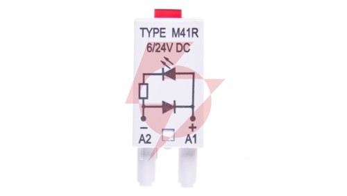 Moduł sygnalizacyjny LD (diody: LED czerwony + D) 6-24V DC M41R szary 854842