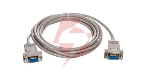 Kabel połączeniowy RS232 null-modem Typ DSUB9/DSUB9, Ż/Ż beżowy 3m AK-610100-030-E