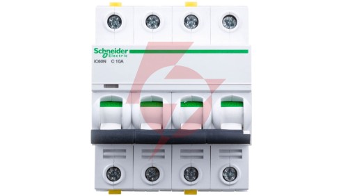Wyłącznik nadprądowy 4P C 10A 6kA AC iC60N-C10-4 Acti9 A9F04410