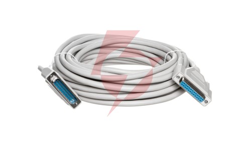 Kabel przedłużający LPT 1:1 Typ DSUB25/DSUB25, M/Ż beżowy 10m AK-610201-100-E