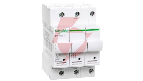 Rozłącznik bezpiecznikowy cylindryczny 3P 10x38mm STI A9N15656