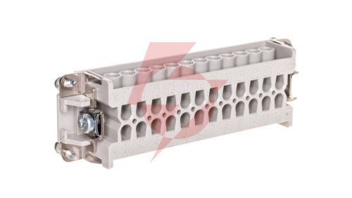 Wkład złącza 24P+PE żeński 16A 500V EPIC H-BE 24 BS 10205000