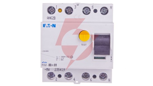 Wyłącznik różnicowoprądowy 4P 80A 0,10A typ AC PFIM-80/4/01-MW 235419