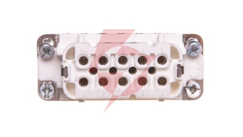 Wkład złącza 10P+PE żeński 16A 250V EPIC H-A 10 BS 10441000