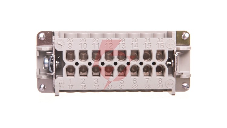 Wkład złącza 16P+PE żeński 16A 500V EPIC H-BE 16 BS 10195100