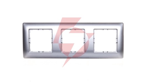 VENA Ramka potrójna aluminium 514083