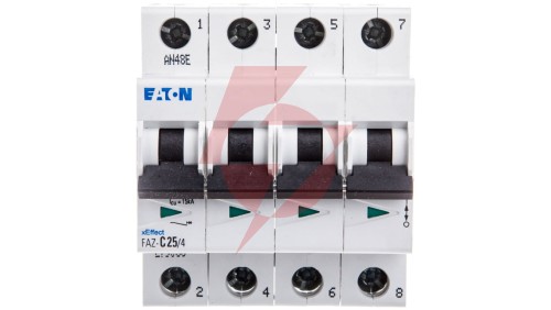 Wyłącznik nadprądowy 4P C 25A 15kA AC FAZ C25/4 279063