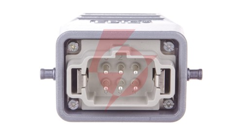Zestaw kompletny 6+PE stykowy męski /obudowa wtyczki + wkład/ KIT H-BE 6 SS TG M20 75009635