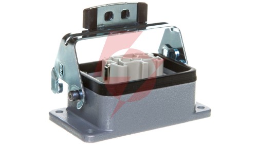 Zestaw kompletny 6+PE stykowy żeński /obudowa wtyczki + wkład/ KIT H-BE 6 BS AG 75009637