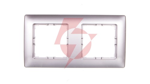 VENA Ramka podwójna aluminium 514082