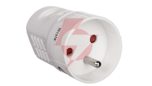 Gniazdo przenośne 10/16A 250V 2P+Z białe YC-FAX-4 P0042