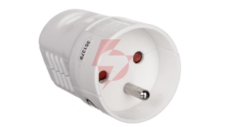 Gniazdo przenośne 10/16A 250V 2P+Z białe YC-FAX-4 P0042
