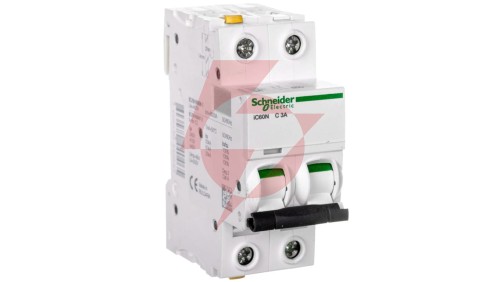 Wyłącznik nadprądowy 2P C 3A 6kA AC iC60N-C3-2 Acti9 A9F04203