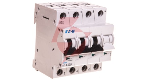 Wyłącznik nadprądowy 3P+N C 32A 15kA AC FAZ C32/3N 278978