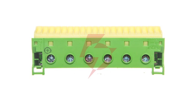 Blok samozacisków 63A QC zielony 26 przyłączy 33x105x105mm KN26E