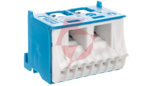 Blok samozaciskow 63A QC niebieski 10 przyłączy 33x45x34mm KN10N