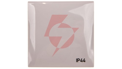 Integro Flow Ramka pojedyncza z pokrywą z nadrukiem IP44 szara 918282597
