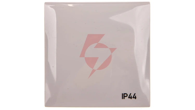 Integro Flow Ramka pojedyncza z pokrywą z nadrukiem IP44 szara 918282597