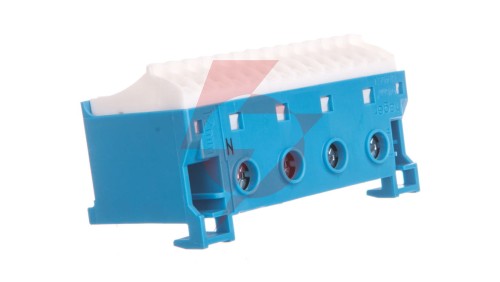 Blok samozaciskow 63A QC niebieski 18 przylaczy 33x75x34mm KN18N
