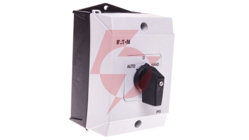 Łącznik krzywkowy HAND-0-AUTO-START (z samopowrotem) 20A 2P w obudowie T0-2-15907/I1 207095