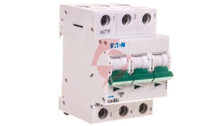 Wyłącznik nadprądowy 3P B 6A 10kA AC PLSM-B6/3-MW 242442