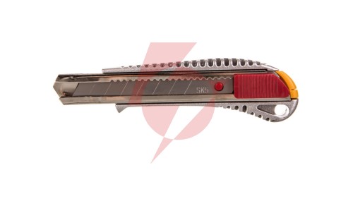 Nóż z ostrzem łamanym 18mm korpus i prowadnice ostrza metalowe 17B128
