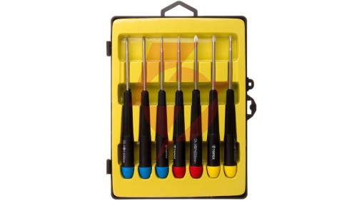 Wkrętaki precyzyjne 1,5x50mm 2x50mm 2,5x50mm PH000x50mm PH0x50mm T8x50mm T10x50mm (zestaw 7 szt.) 39D552